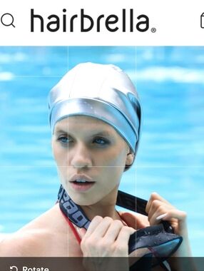 Hairbrella Swim Cap - Aqua Blue